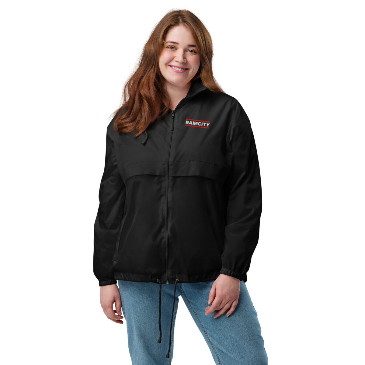 basic-unisex-windbreaker-black-front-67d76a57e6727.jpg RainCity Unisex Windbreaker
