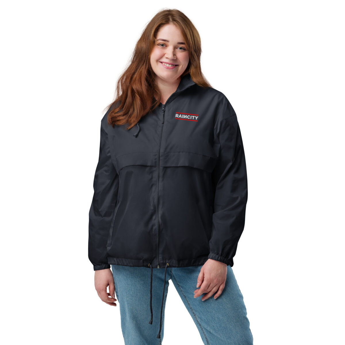 basic-unisex-windbreaker-navy-front-67d76a57e662e.jpg RainCity Unisex Windbreaker